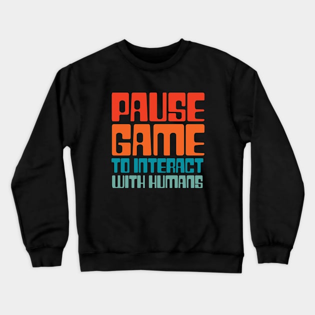 Funny Video Game Gamer Crewneck Sweatshirt by SeaGreen